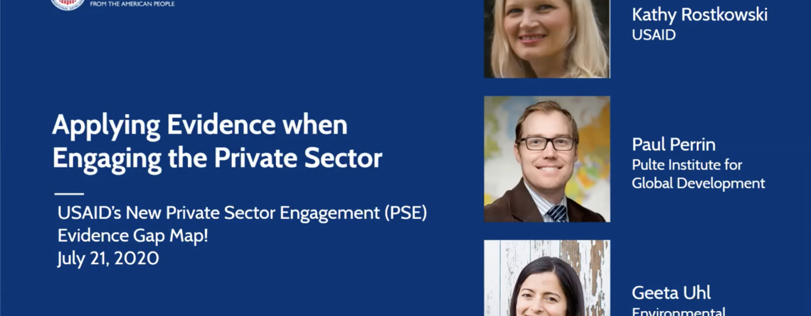 Applying Evidence when Engaging the Private Sector