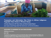 Transaction and Information Pain Points in African Indigenous Vegetable Value Chains in Western Kenya - A Gender-Responsive AIV Value Chain and Market Analysis Report