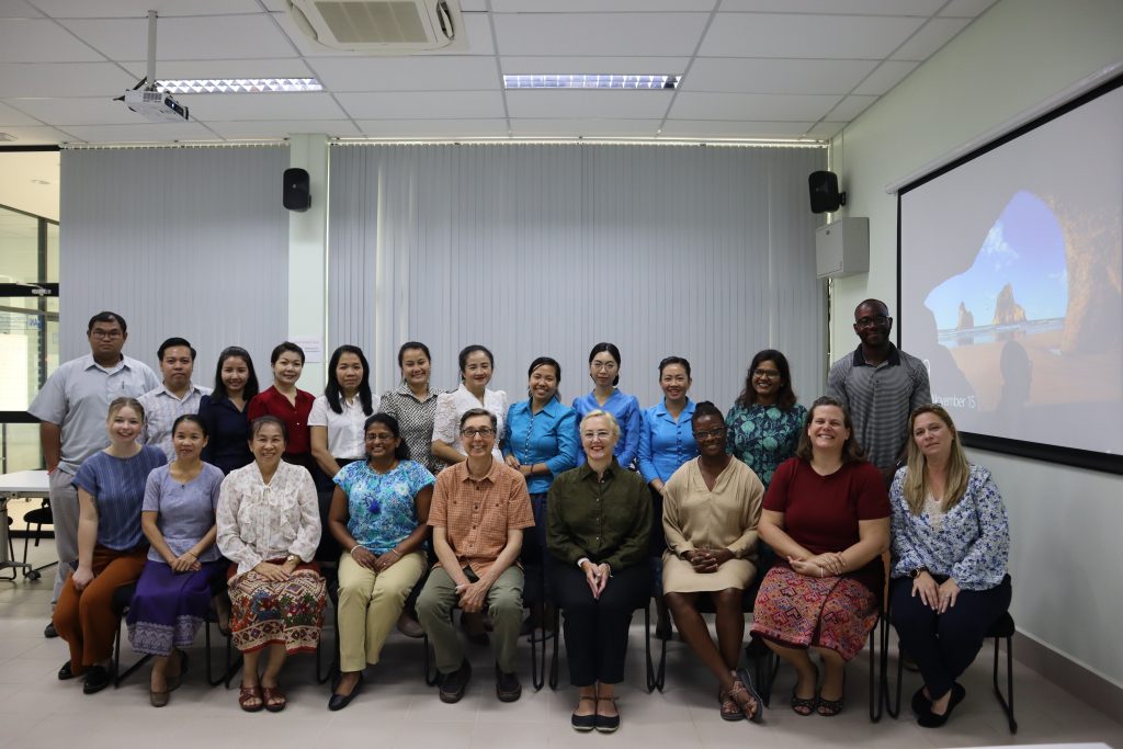 Group photo of US-based and in-country team members. Photo by Thipphakesone Saylath