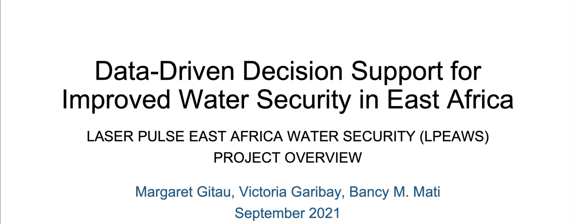 Data-Driven Decision Support for Improved Water Security in East Africa