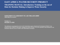 East Africa Water Security Project Training Manual