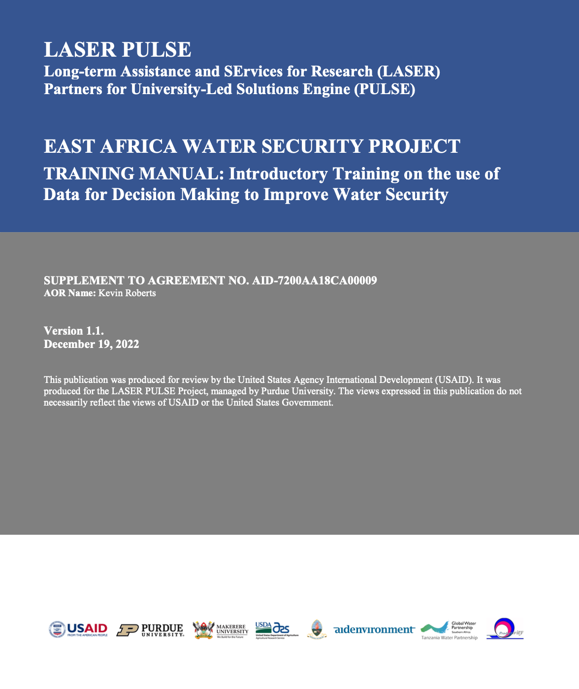 environment education and water security project