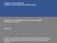 TEF Curriculum Guide