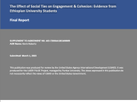 The Effect of Social Ties on Engagement & Cohesion Evidence from Ethiopian University Students