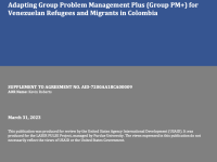 Adapting Group Problem Management Plus (Group PM+) for Venezuelan Refugees and Migrants in Colombia