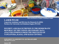 Poverty and Malnutrition in the Democratic Republic of the Congo: Secondary Data Analysis Findings from the Provinces of Tanganyika, Kasai, and Kasai Central