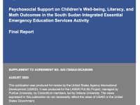 Psychosocial Support on Children’s Well-being, Literacy, and Math Outcomes in the South Sudan Integrated Essential Emergency Education Services Activity