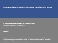 Reinstating Cultural Practices in Northern Iraq- Phase One Report