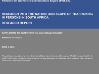 Research into the Nature and Scope of Trafficking in Persons in South Africa: Research Report